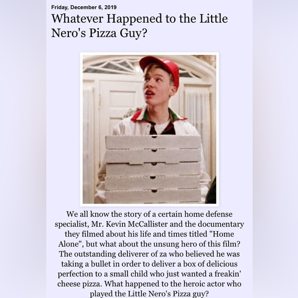 Home Alone Tee Shirt Little Nero’s Pizza Baseball Jersey Unisex Size Large NWOT - Picture 7 of 9